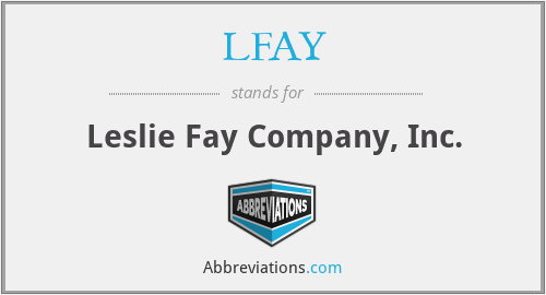 LFAY - Leslie Fay Company, Inc.