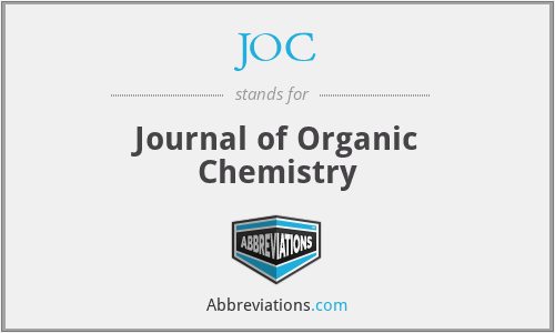 JOC - Journal of Organic Chemistry