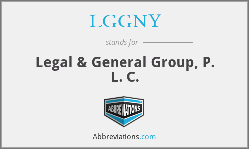 LGGNY - Legal & General Group, P. L. C.