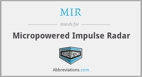 MIR - Micropowered Impulse Radar