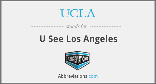 UCLA - U See Los Angeles