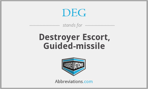 DEG - Destroyer Escort, Guided-missile