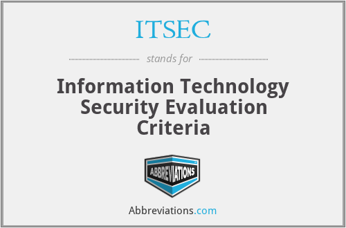 ITSEC - Information Technology Security Evaluation Criteria
