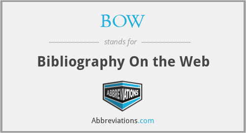 BOW - Bibliography On the Web