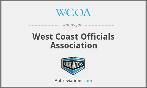 WCOA - West Coast Officials Association