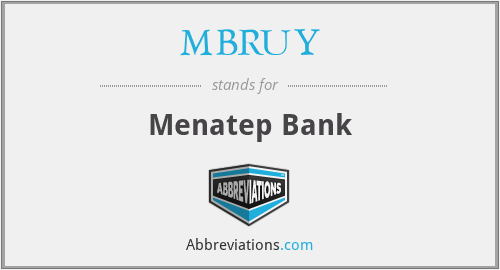 MBRUY - Menatep Bank
