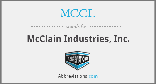 MCCL - McClain Industries, Inc.