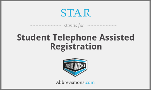 STAR - Student Telephone Assisted Registration