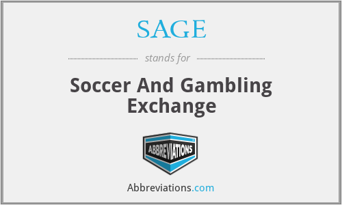 SAGE - Soccer And Gambling Exchange