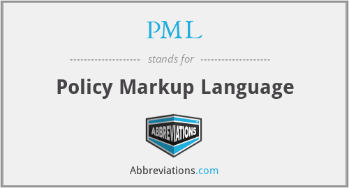 PML - Policy Markup Language