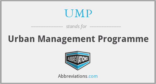 UMP - Urban Management Programme