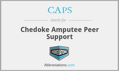 CAPS - Chedoke Amputee Peer Support