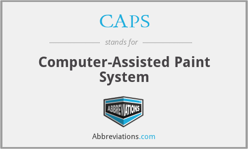 CAPS - Computer-Assisted Paint System