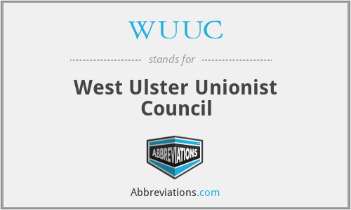 WUUC - West Ulster Unionist Council