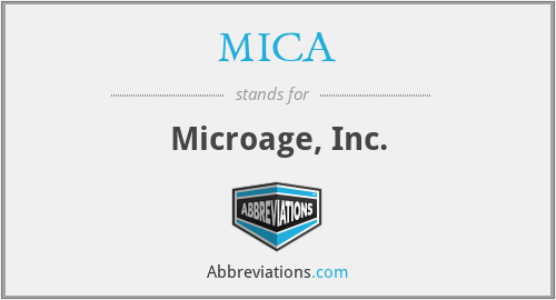 MICA - Microage, Inc.