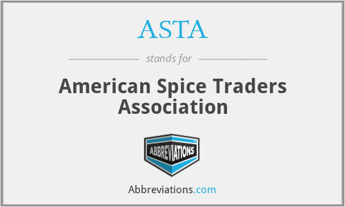 ASTA - American Spice Traders Association