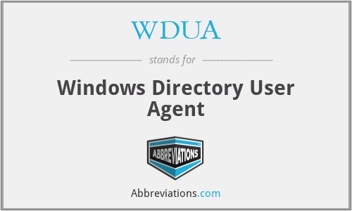 WDUA - Windows Directory User Agent
