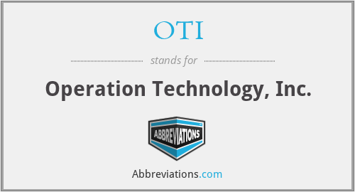 OTI - Operation Technology, Inc.