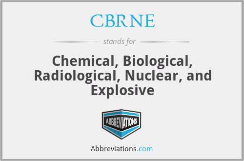 CBRNE - Chemical, Biological, Radiological, Nuclear, and Explosive
