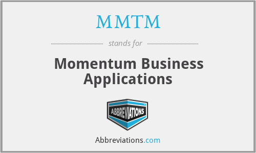 MMTM - Momentum Business Applications