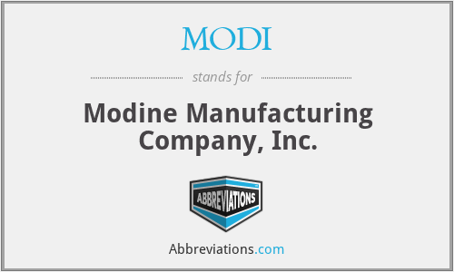 MODI - Modine Manufacturing Company, Inc.