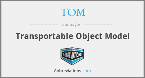 TOM - Transportable Object Model