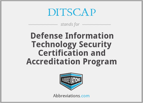 DITSCAP - Defense Information Technology Security Certification and Accreditation Program