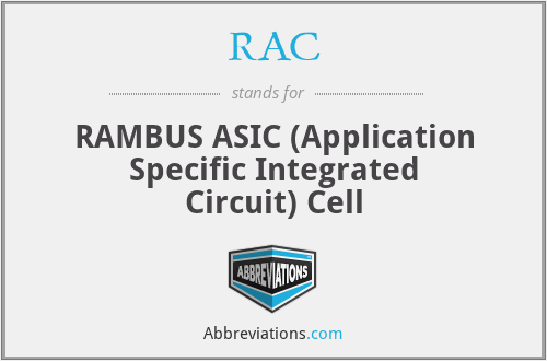 RAC - RAMBUS ASIC (Application Specific Integrated Circuit) Cell