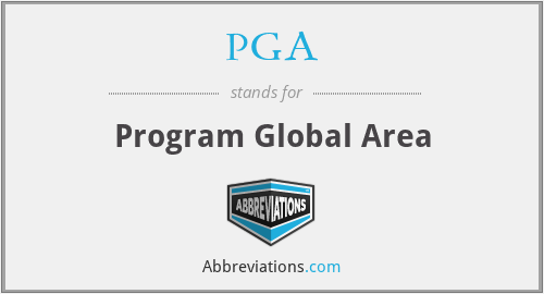 PGA - Program Global Area