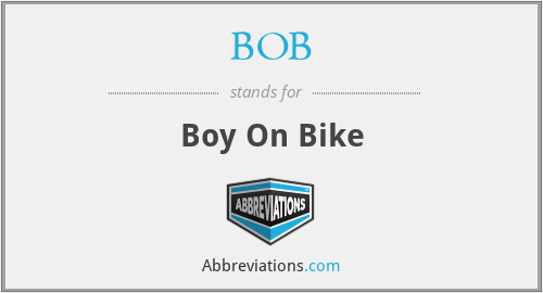 BOB - Boy On Bike