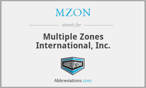MZON - Multiple Zones International, Inc.