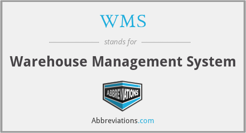 WMS - Warehouse Management System