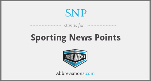 SNP - Sporting News Points