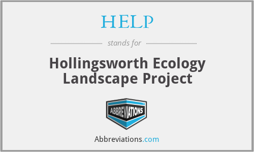 HELP - Hollingsworth Ecology Landscape Project